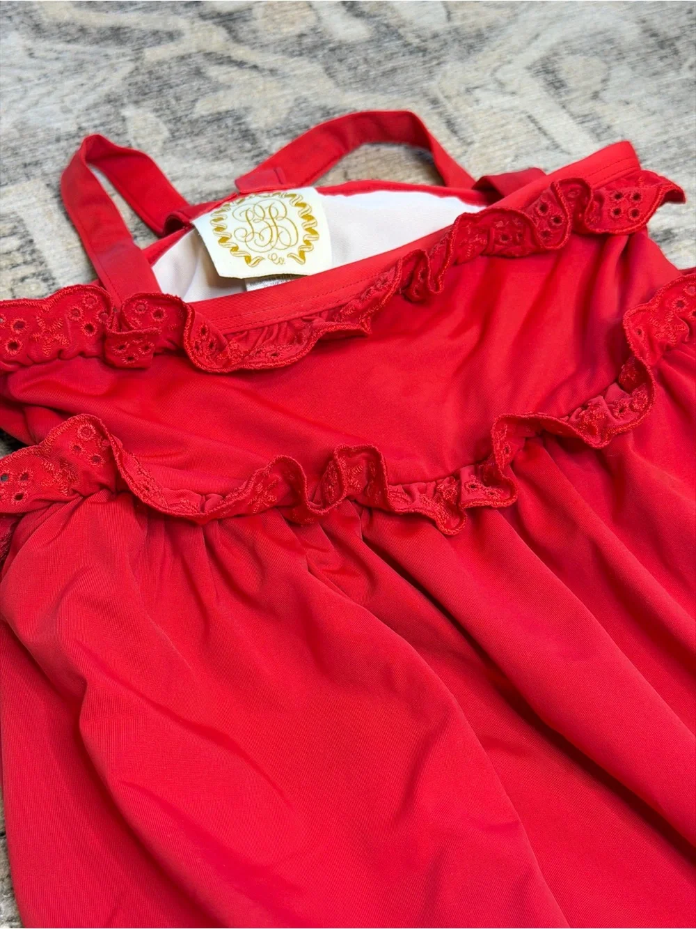 Beaufort Bonnet Red Ruffle One-Piece Swimsuit
